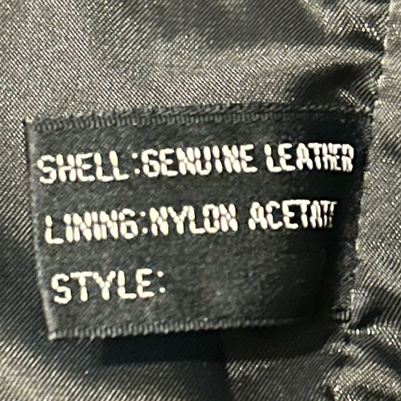 Vintage Wilson Black Leather Bomber Jacket Men’s Size 44 - Picture 6 of 12